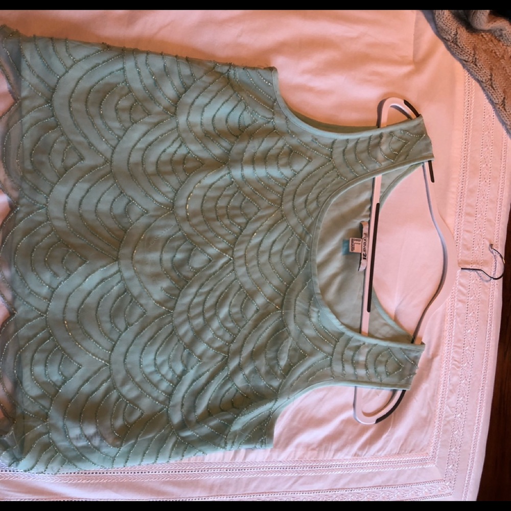 Beaded tank top